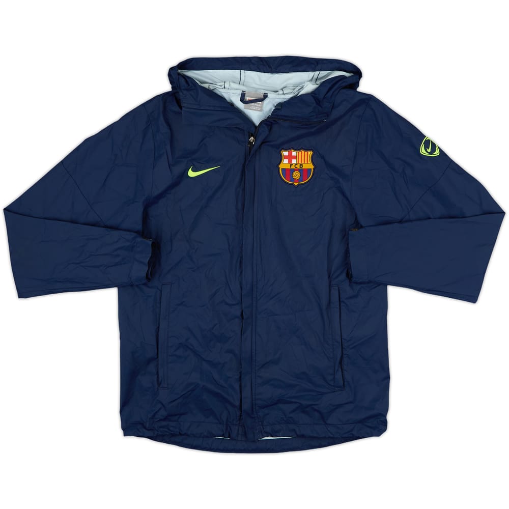 2009-10 Barcelona Nike Hooded Rain Jacket - 8/10 - (XS)