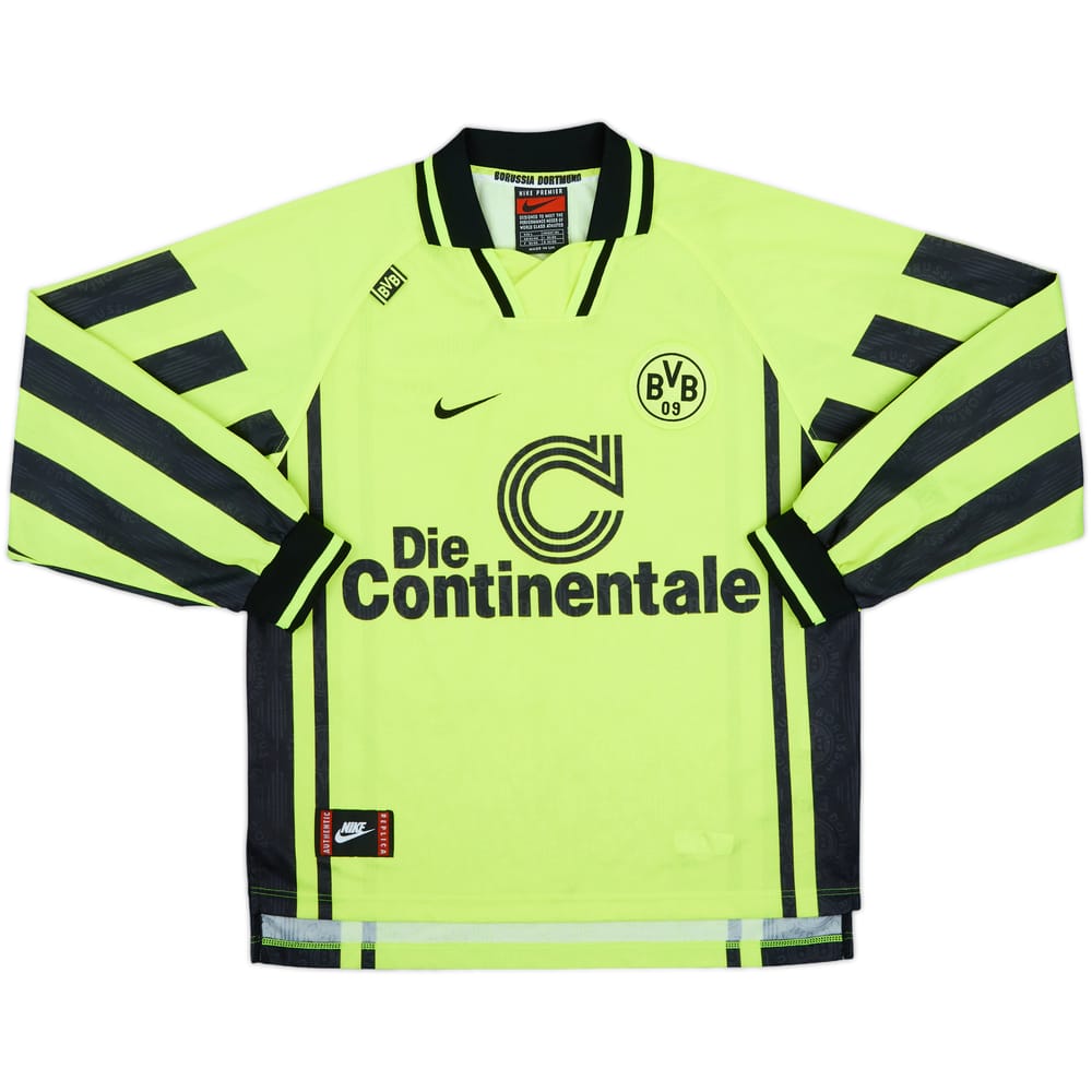 1996-97 Borussia Dortmund Home L/S Shirt - 8/10 - (L)