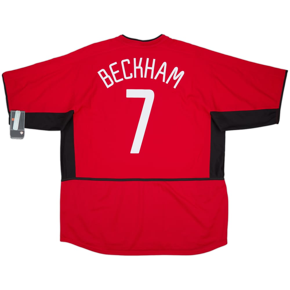 2002-04 Manchester United Home Shirt Beckham #7 (XXL)