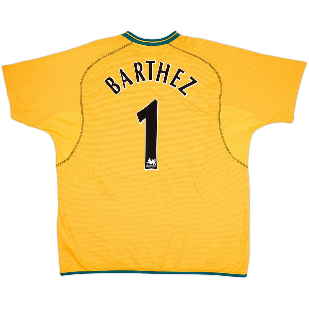 2000-02 Manchester United GK S/S Shirt Barthez #1 - 8/10 - (XXL)