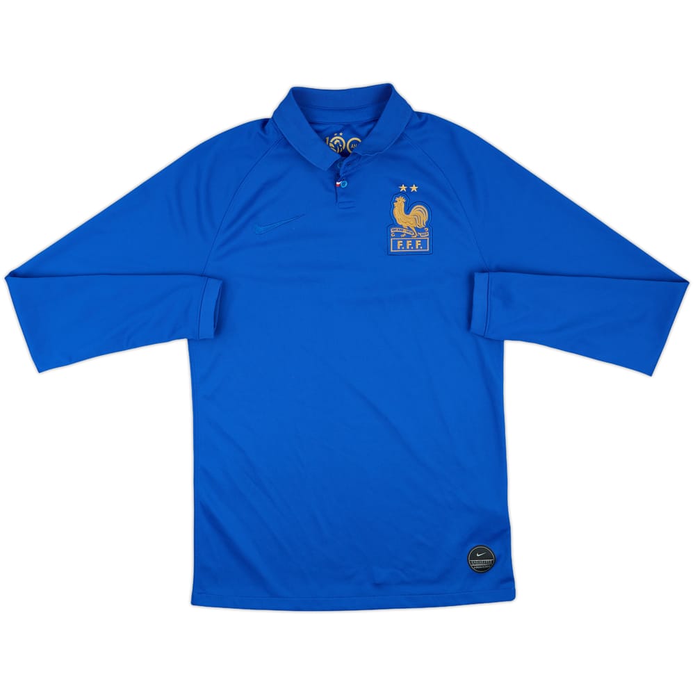 2019 France Centenary Home L/S Shirt - 9/10 - (S)