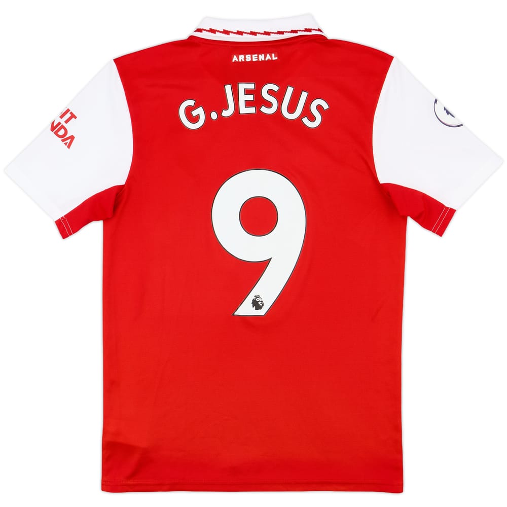 2022-23 Arsenal Home Shirt G.Jesus #9 - 9/10 - (S)