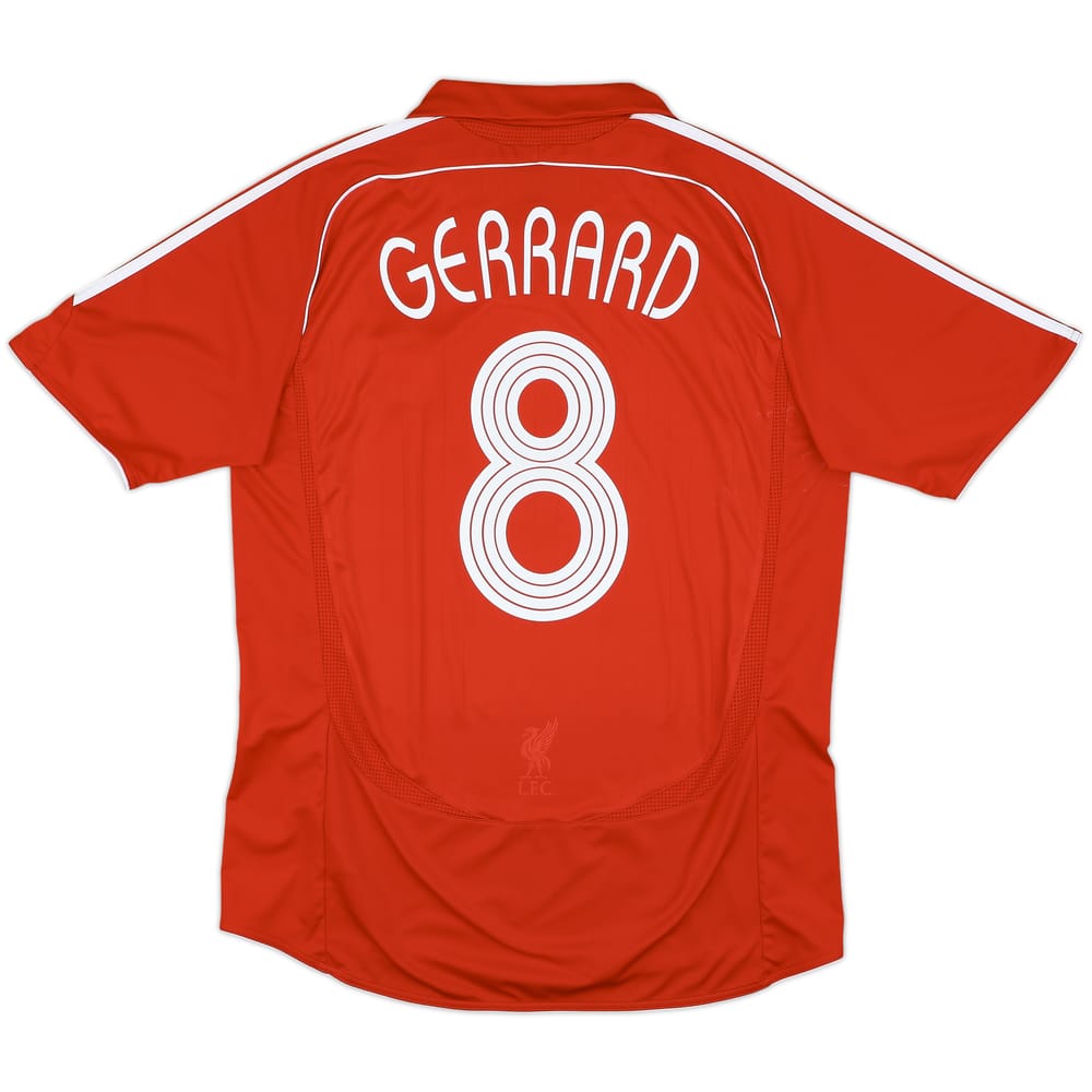 2006-08 Liverpool Home Shirt Gerrard #8 - 7/10 - (L)