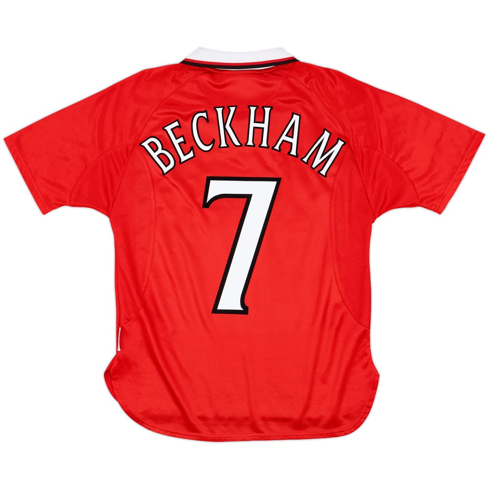 1999-00 Manchester United 'CL Winners' Shirt Beckham #7 - 8/10 - (M)
