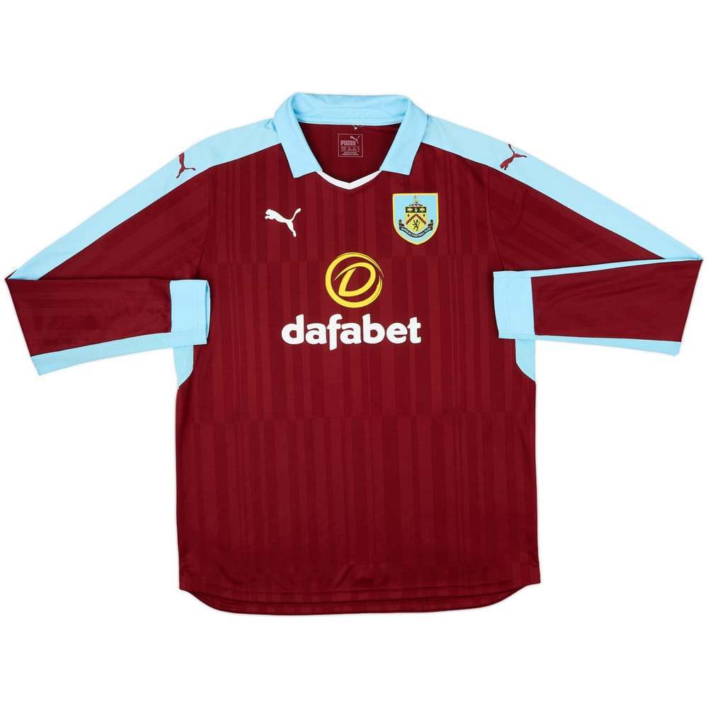 2016-17 Burnley Home L/S Shirt - 10/10 - (XL)