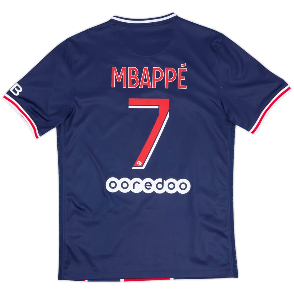 2020-21 Paris Saint-Germain Home Shirt Mbappe #7 - 9/10 - (M)
