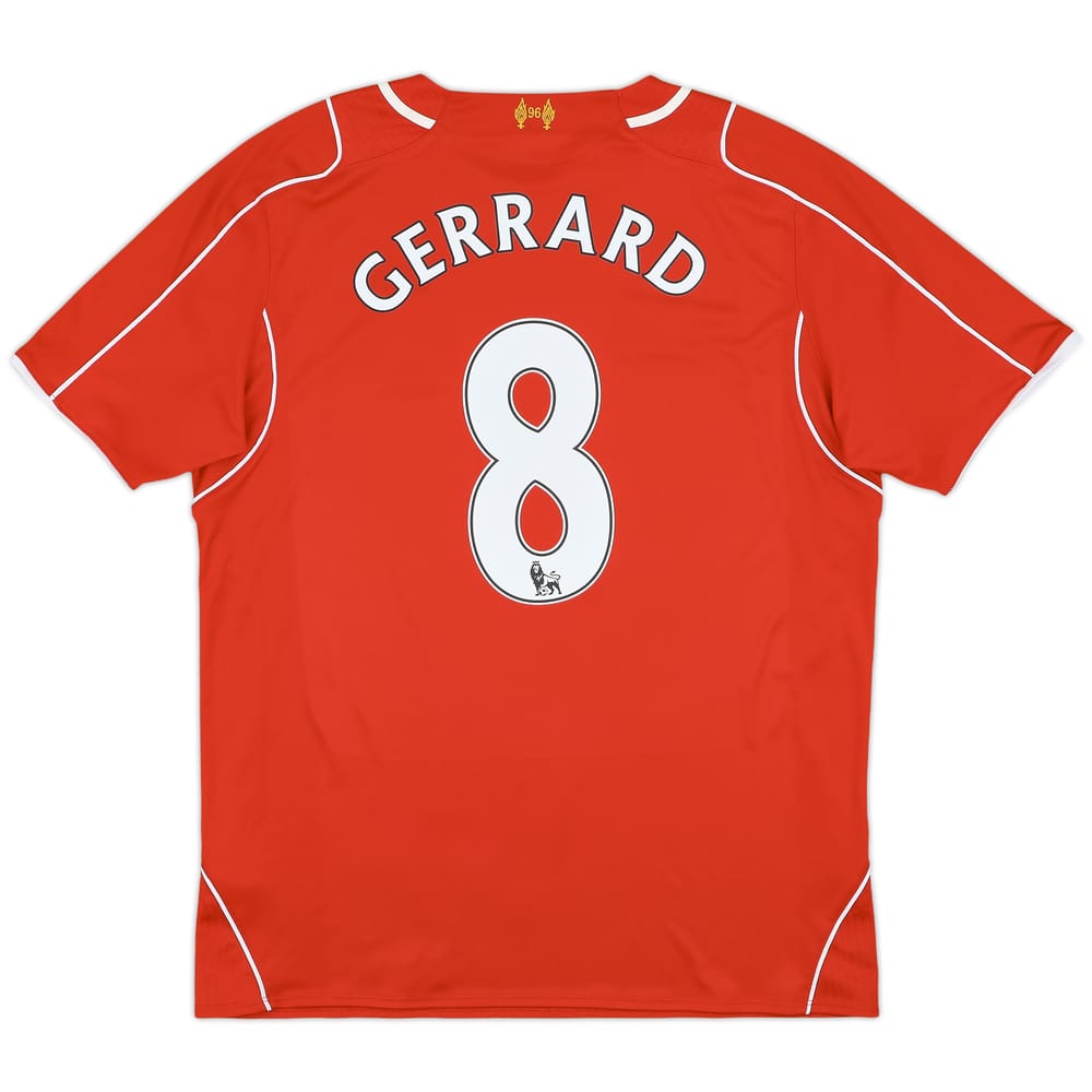 2014-15 Liverpool Home Shirt Gerrard #8 - 7/10 - (L)