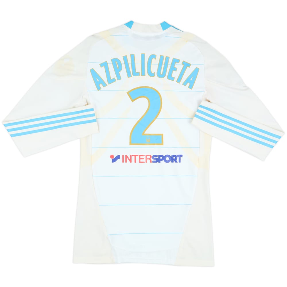 2010-11 Olympique Marseille Player Issue TechFit Home L/S Shirt Azpilicueta #2 - 5/10 - (L)