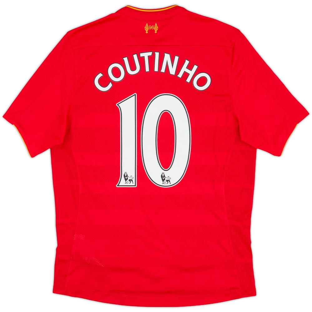 2016-17 Liverpool Home Shirt Coutinho #10 - 6/10 - (S)