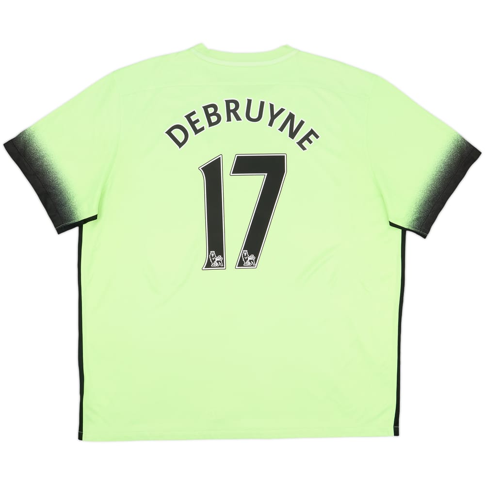 2015-16 Manchester City Third Shirt De Bruyne #17 - 8/10 - (XXL)