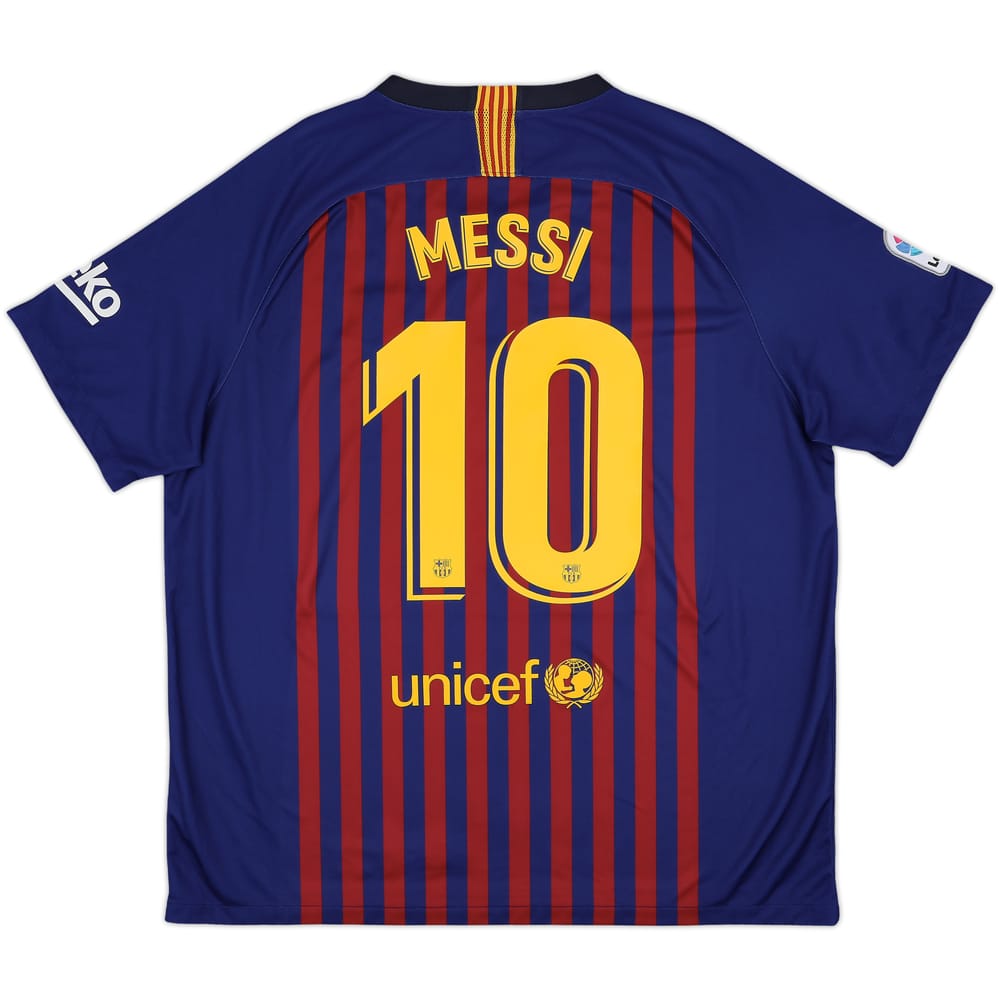 2018-19 Barcelona Home Shirt Messi #10 - 8/10 - (XXL)