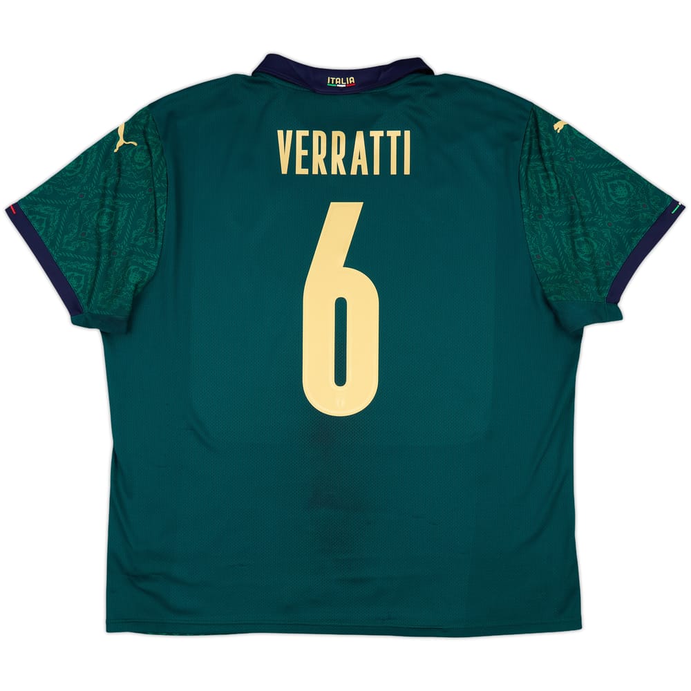2019-20 Italy Third Shirt Verratti #6 - 9/10 - (XXL)