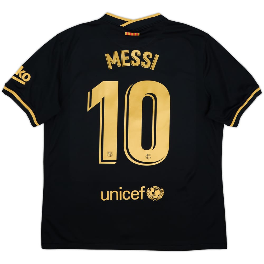 2020-21 Barcelona Away Shirt Messi #10 - 9/10 - (XL)