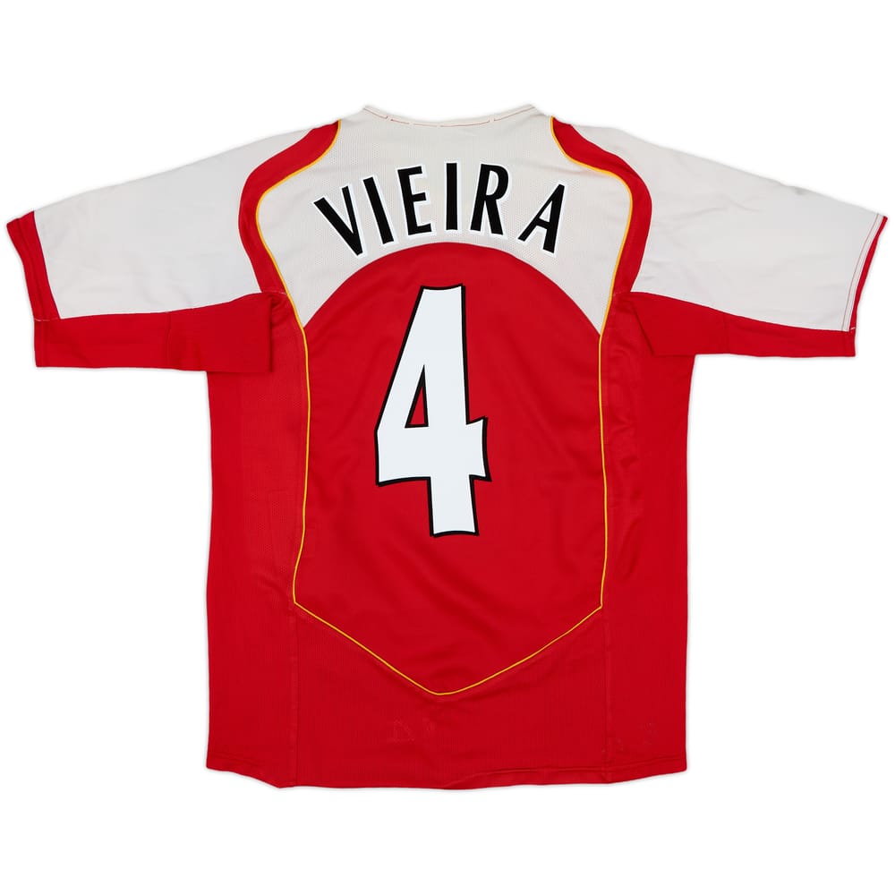 2004-05 Arsenal Home Shirt Vieira #4 - 6/10 - (M)