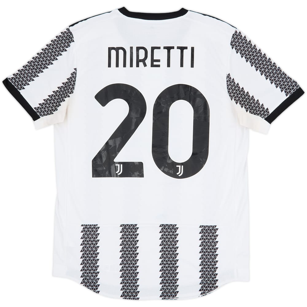 2022-23 Juventus Authentic Home Shirt Miretti #20 - 4/10 - (M)