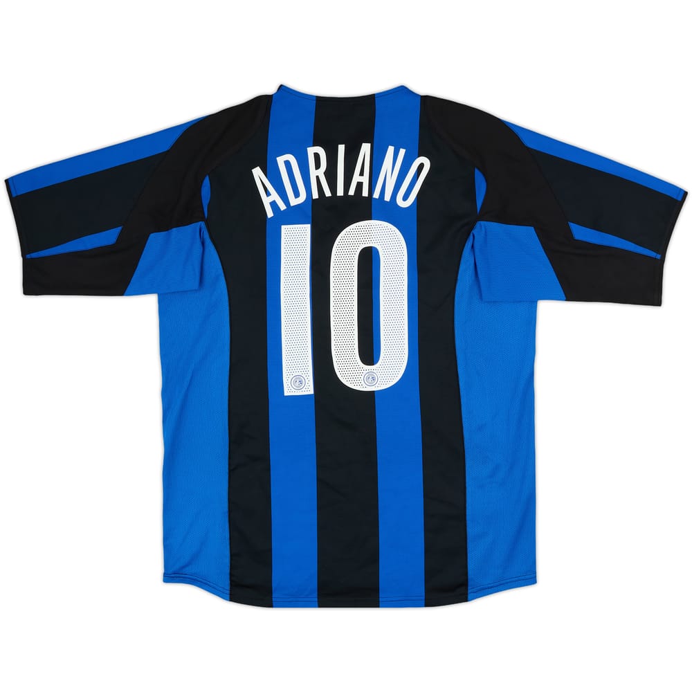 2004-05 Inter Milan Home Shirt Adriano #10 - 7/10 - (L)