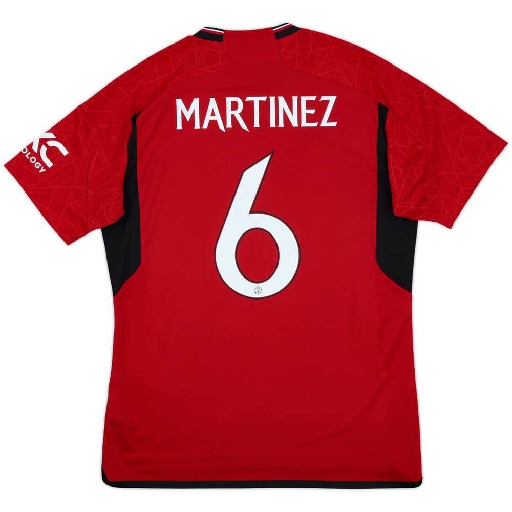 2023-24 Manchester United Home Shirt Martinez #6 - 10/10 - (L)