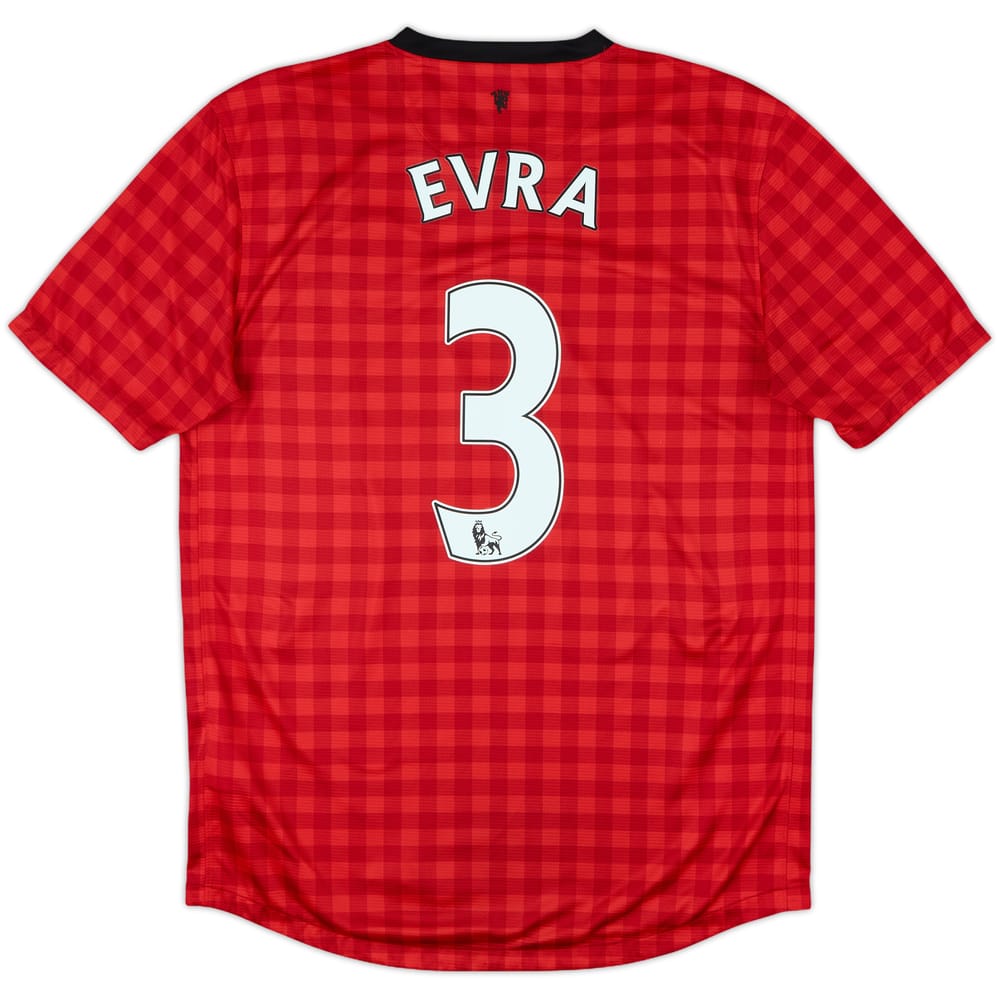 2012-13 Manchester United Home Shirt Evra #3 - 6/10 - (M)