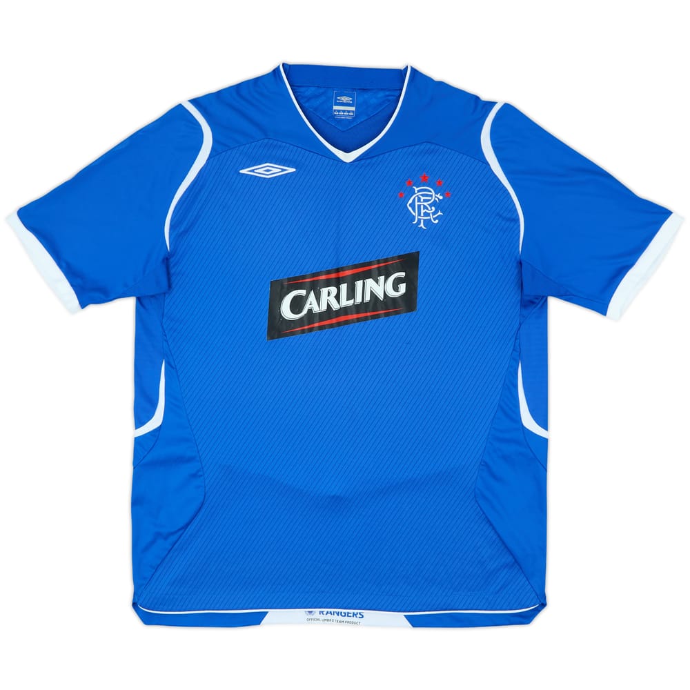 2008-09 Rangers Home Shirt - 7/10 - (XL)