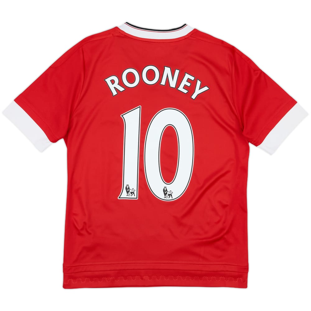 2015-16 Manchester United Home Shirt Rooney #10 - 7/10 - (L.Boys)