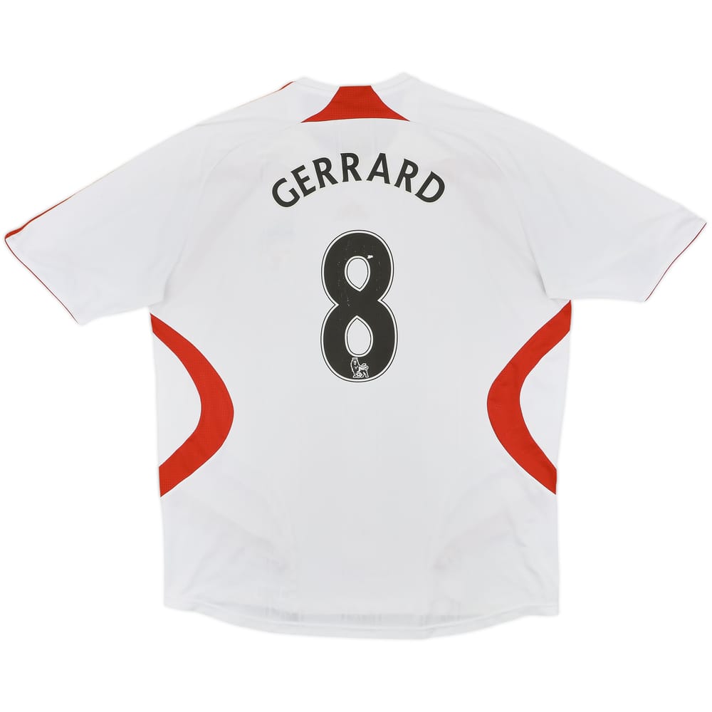 2007-08 Liverpool Away Shirt Gerrard #8 - 6/10 - (XL)