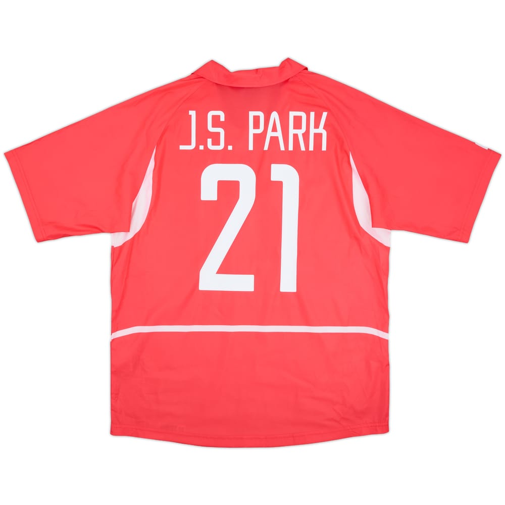2002-03 South Korea Home Shirt J.S.Park #21 - 8/10 - (L)