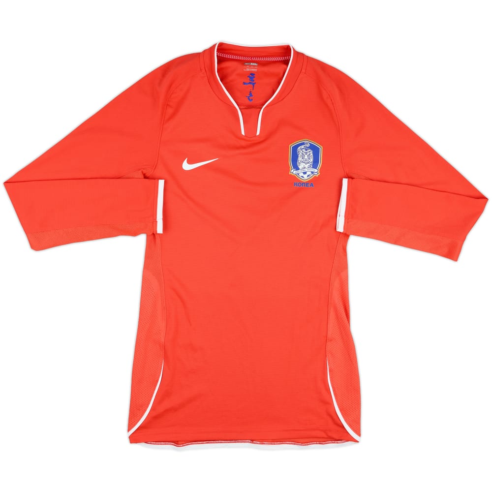 2008-10 South Korea Player Issue Home L/S Shirt - 8/10 - (XXL)