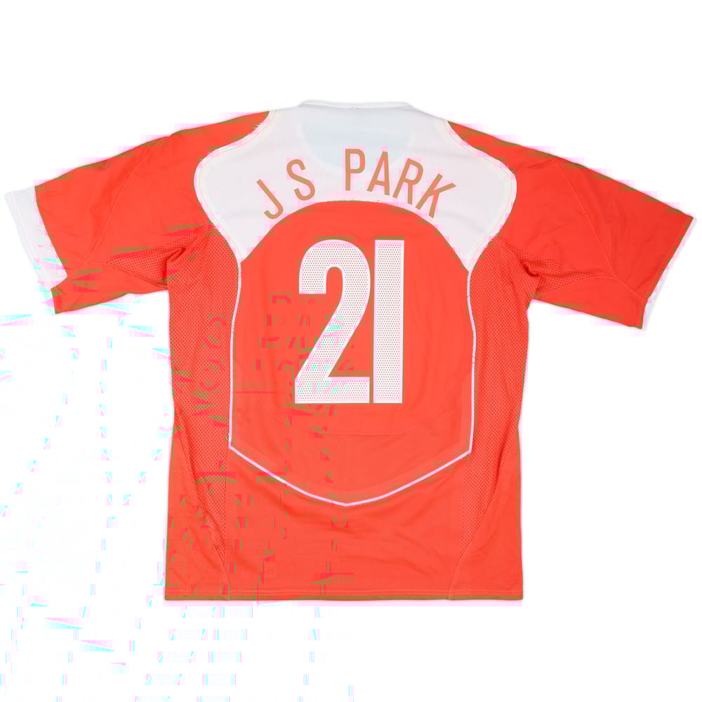 2004-06 South Korea Player Issue Home Shirt J S Park #21 - 7/10 - (XL)