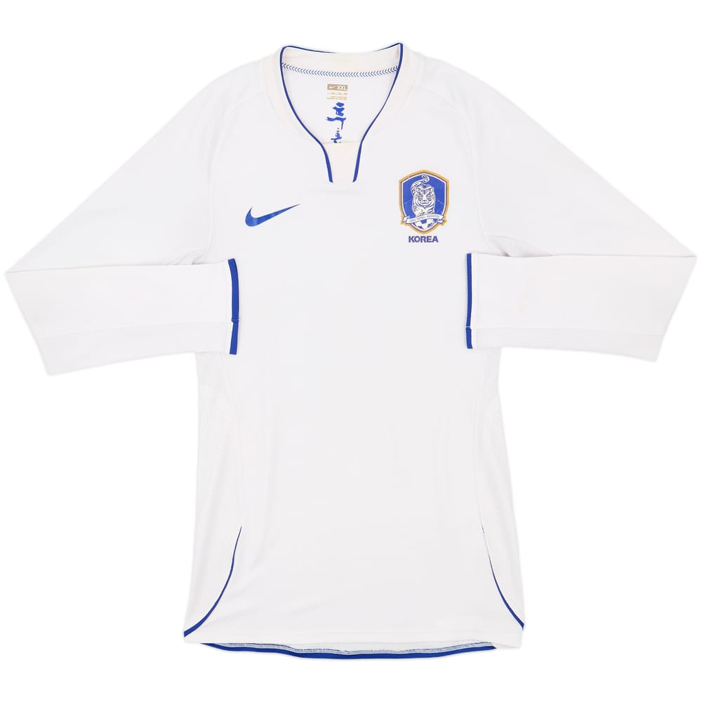 2008-10 South Korea Authentic Away L/S Shirt - 6/10 - (XXL)