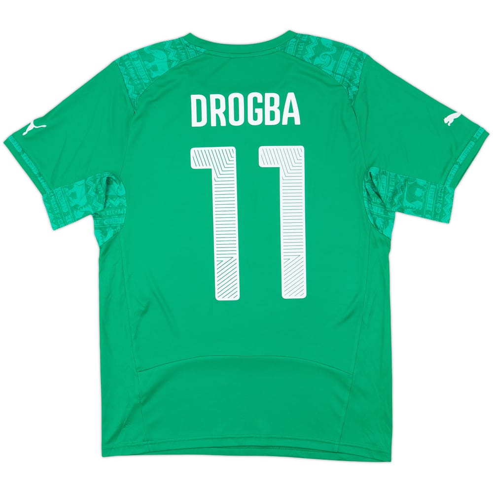 2014-16 Ivory Coast Away Shirt Drogba #11 - 8/10 - (M)
