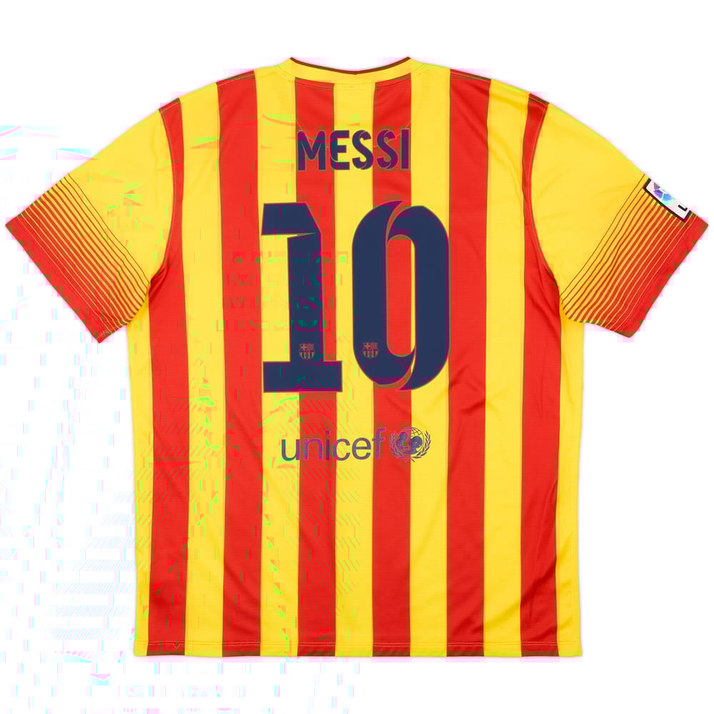 2013-15 Barcelona Away Shirt Messi #10 - 7/10 - (XL)