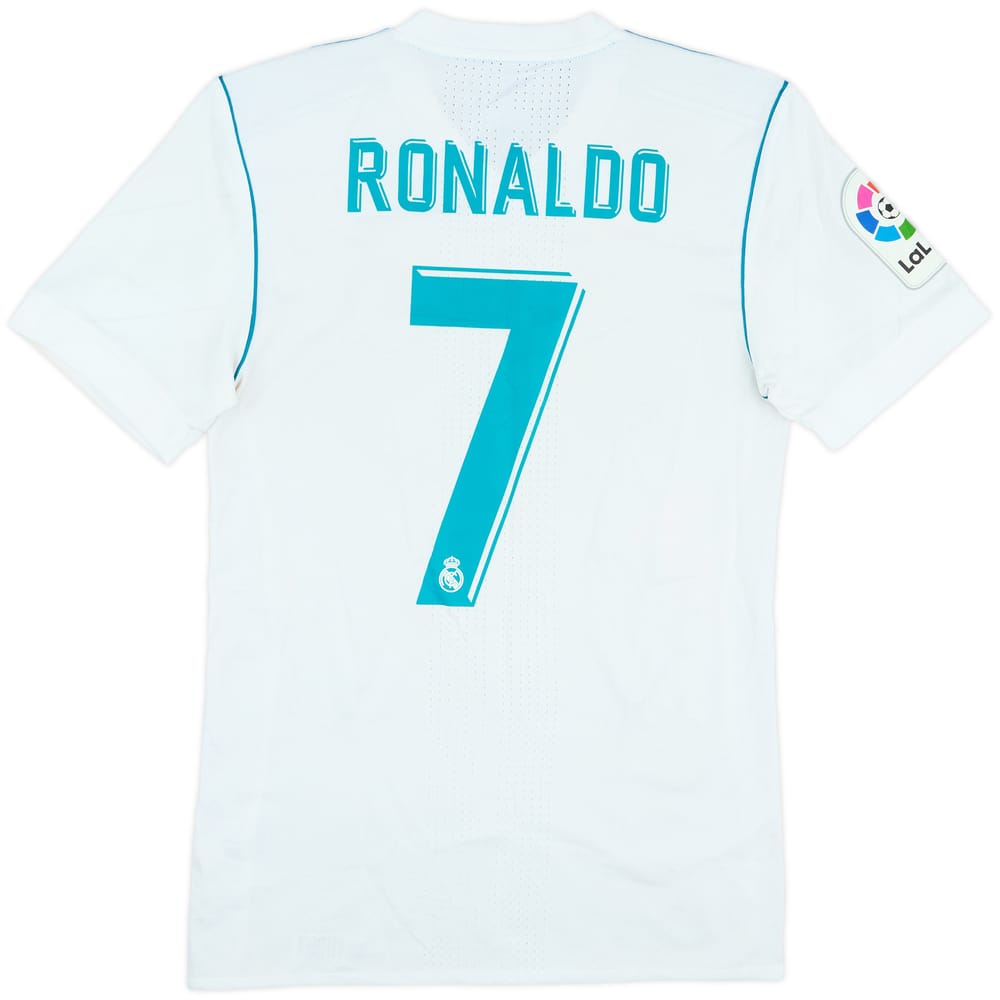 2017-18 Real Madrid Authentic Home Shirt Ronaldo #7 - 8/10 - (S)