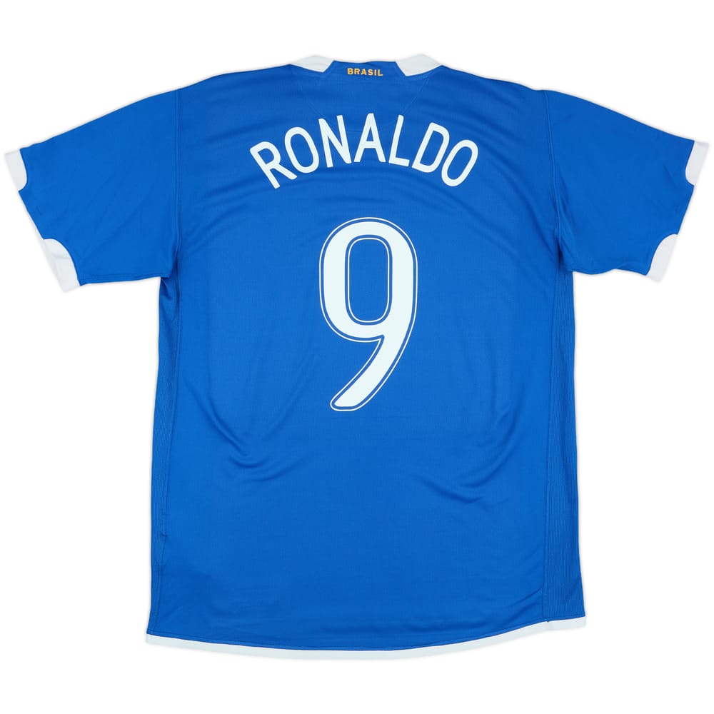 2006-07 Brazil Away Shirt Ronaldo #9 - 8/10 - (L)