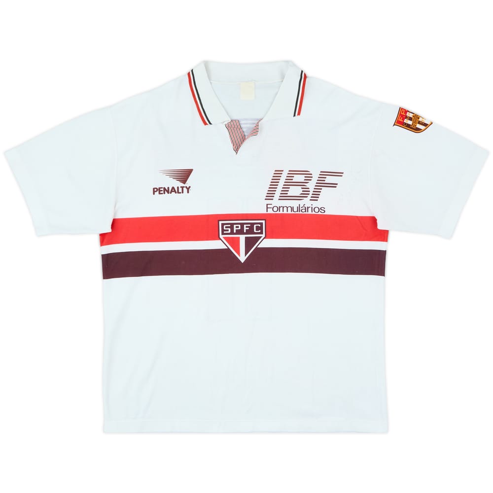 1992 Sao Paulo Signed Home Shirt #11 - 7/10 - (L)