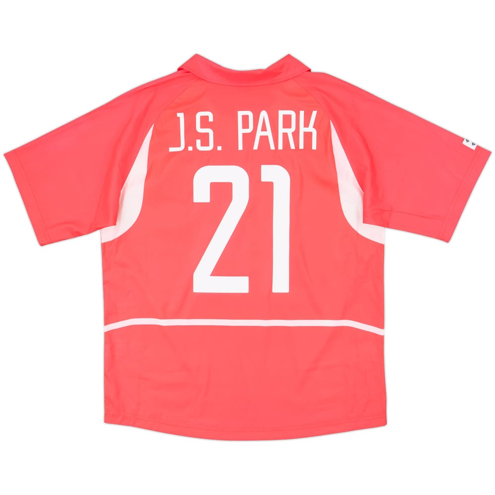 2002-03 South Korea Home Shirt J.S.Park #21 - 10/10 - (L)