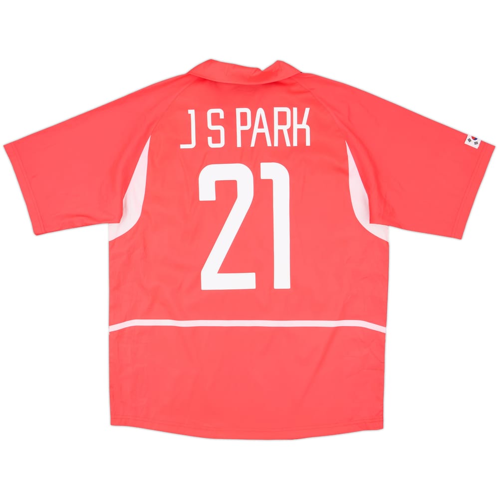 2002-03 South Korea Home Shirt J.S.Park #21 - 9/10 - (L)