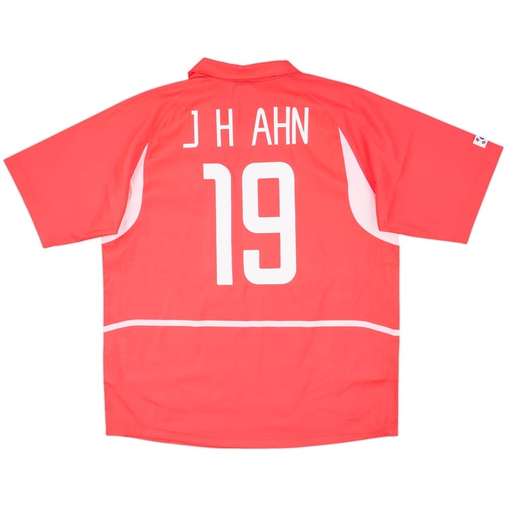 2002-03 South Korea Home Shirt J.H.Ahn #19 - 9/10 - (XXL)