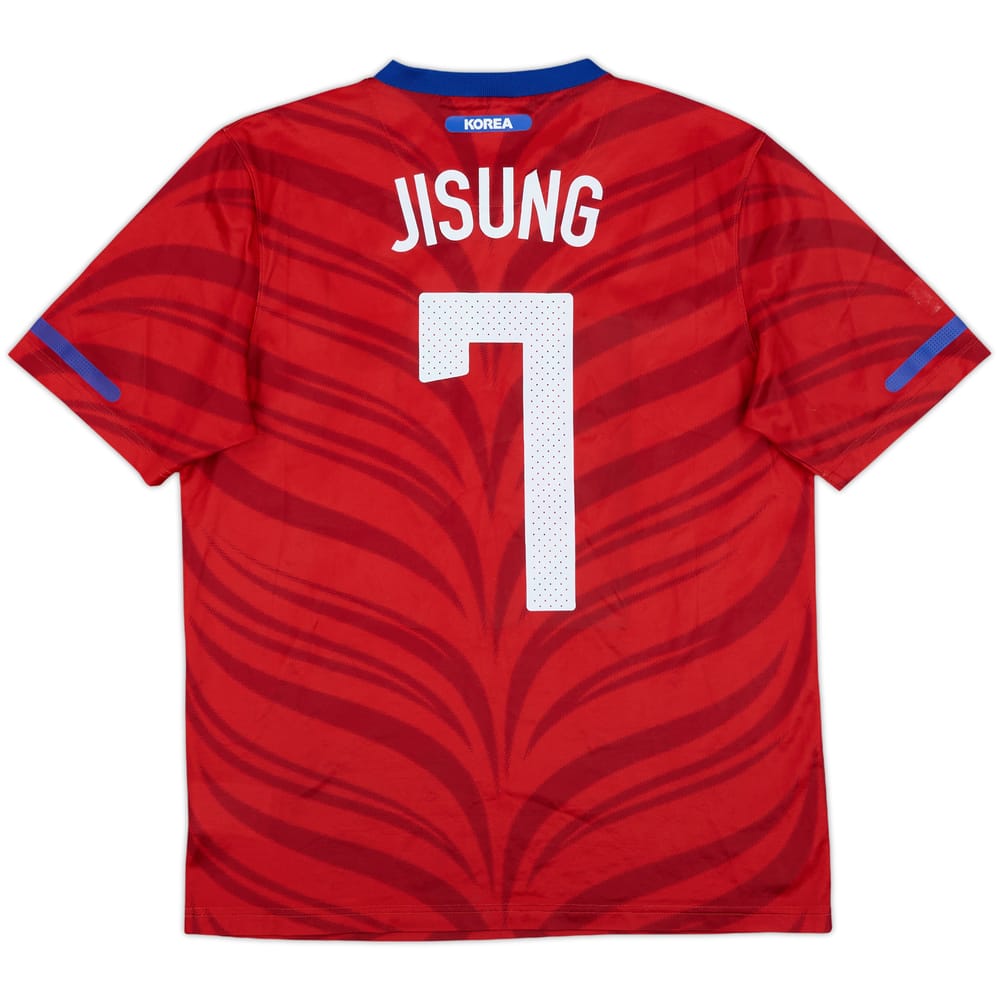 2010-12 South Korea Home Shirt Jisung #7 - 7/10 - (M)