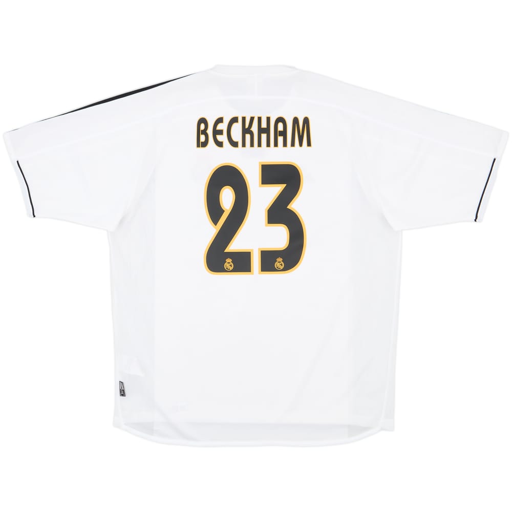 2003-04 Real Madrid Home Shirt Beckham #23 - 8/10 - (L)