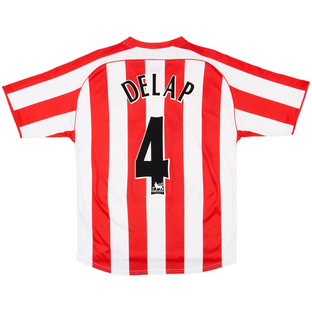 2005-07 Sunderland Home Shirt Delap #4 - 8/10 - (M)
