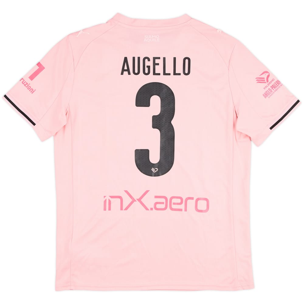 2025-26 Palermo Match Issue Home Shirt Augello #3