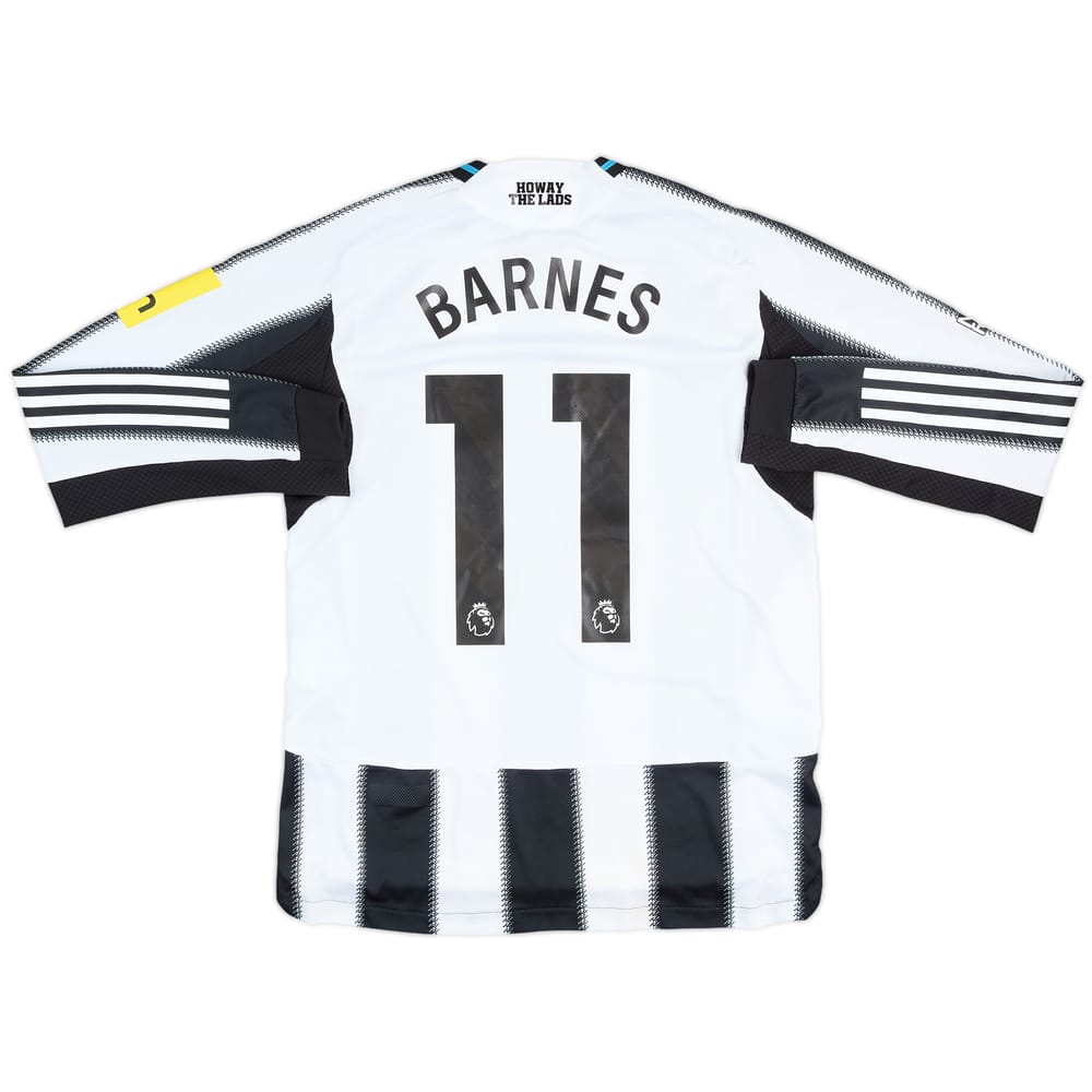 2025-26 Newcastle Match Issue Home L/S Shirt Barnes #11
