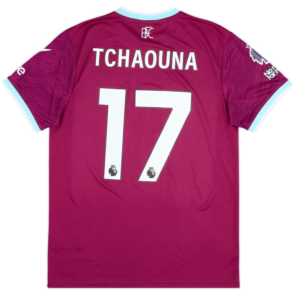 2025-26 Burnley Match Issue Home Shirt Tchaouna #17