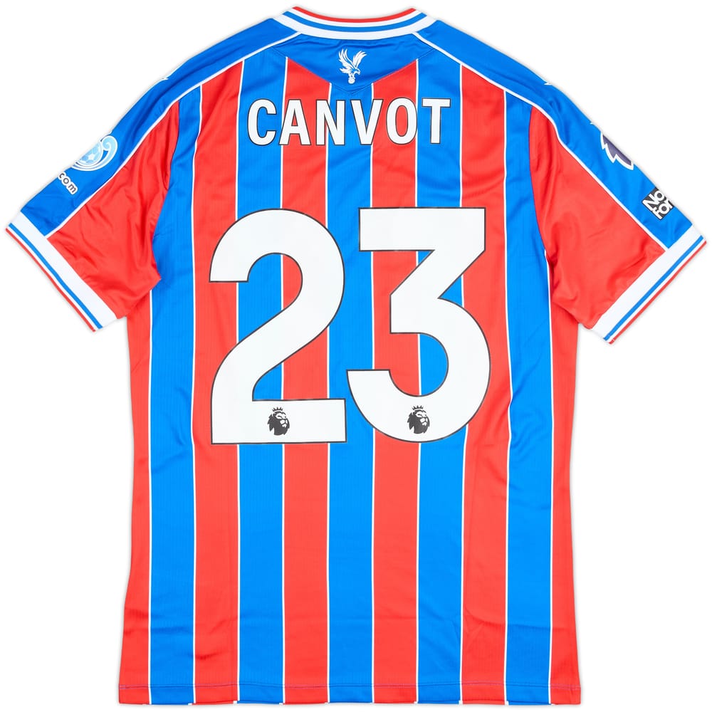 2025-26 Crystal Palace Match Issue Home Shirt Canvot #23
