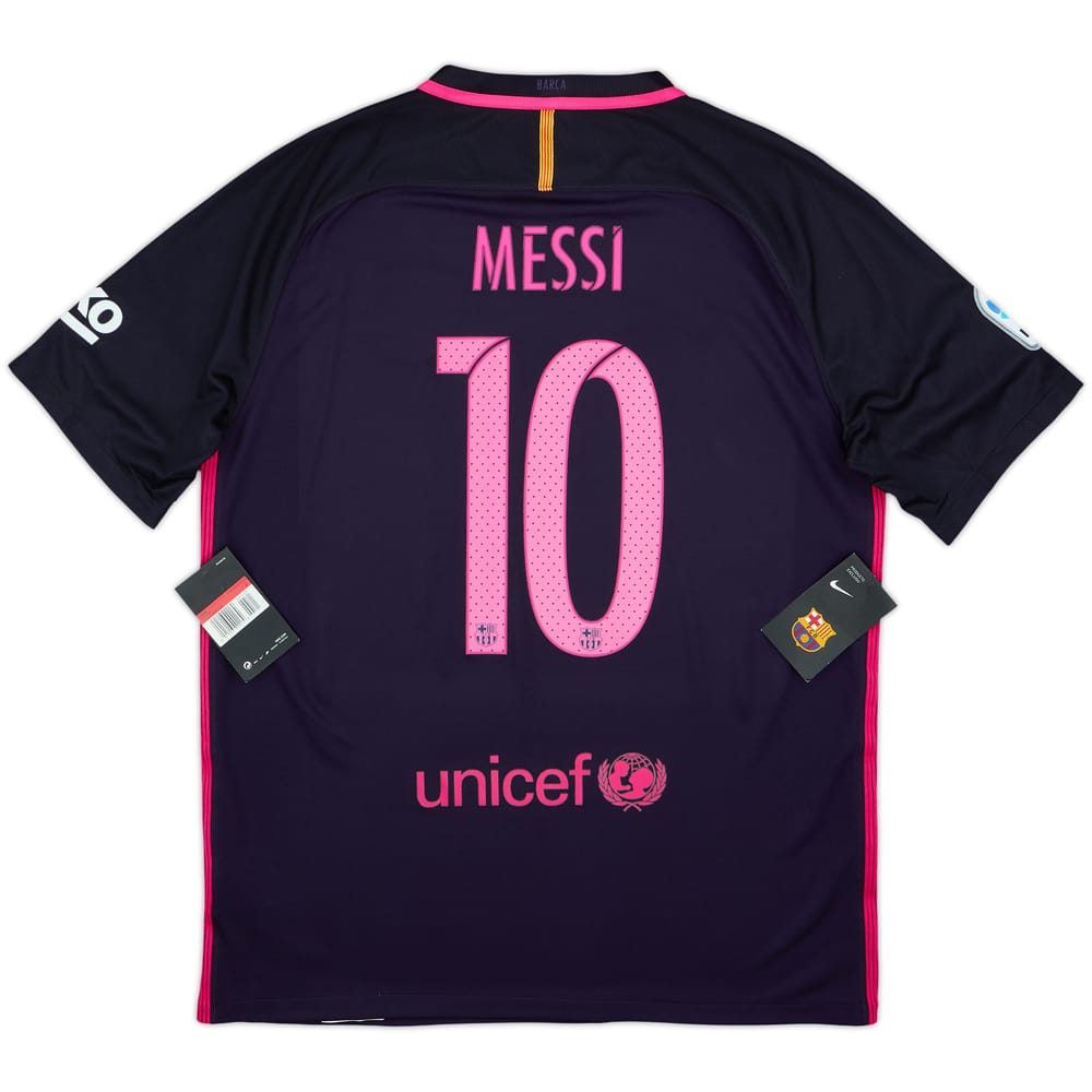 2016-17 Barcelona Away Shirt Messi #10 (L)