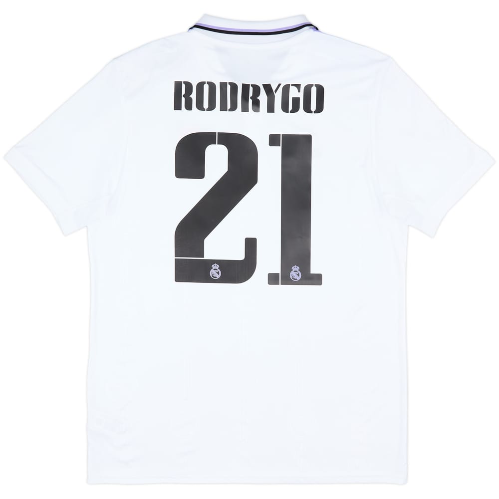 2022-23 Real Madrid Home Shirt Rodrygo #21 (L)