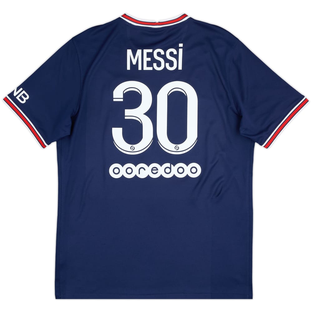 2021-22 Paris Saint-Germain Home Shirt Messi #30 - 9/10 - (L)
