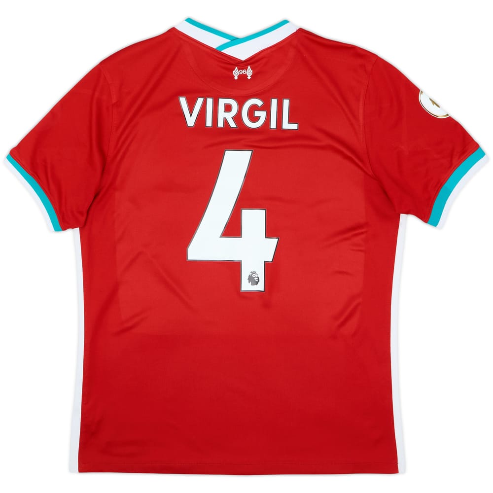 2020-21 Liverpool Home Shirt Virgil #4 - 7/10 - (L)