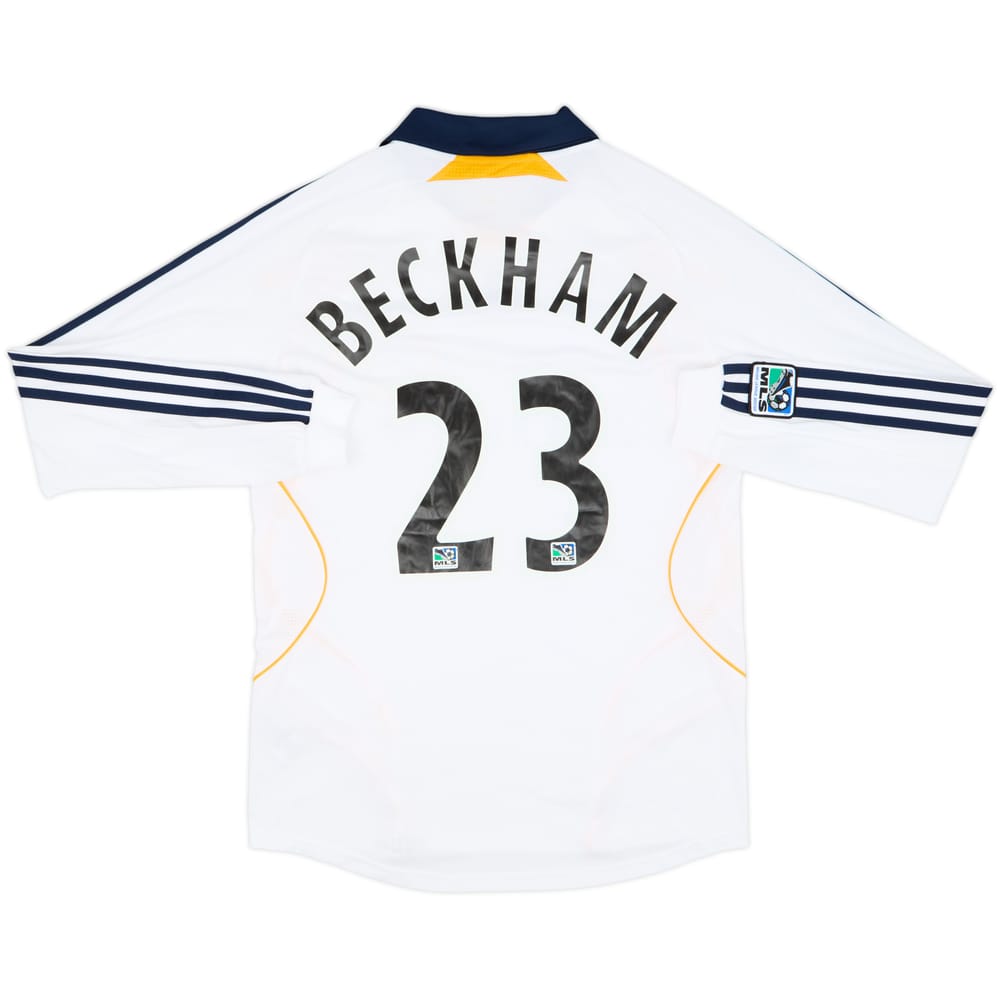 Camiseta de local de manga larga del LA Galaxy 2007-08 Beckham #23 - 7/10 - (S)