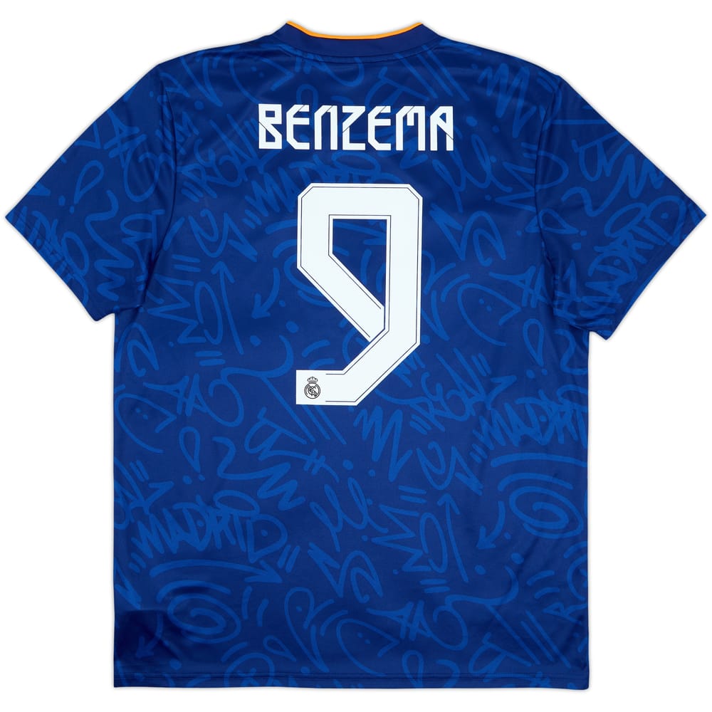 2021-22 Real Madrid Away Shirt Benzema #9 - 10/10 - (L)